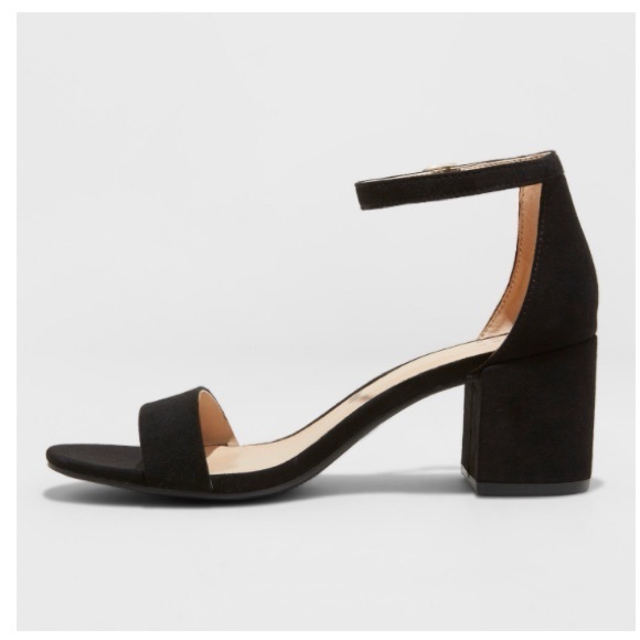 Black strap open toe heels 🖤 - Picture 2 of 2